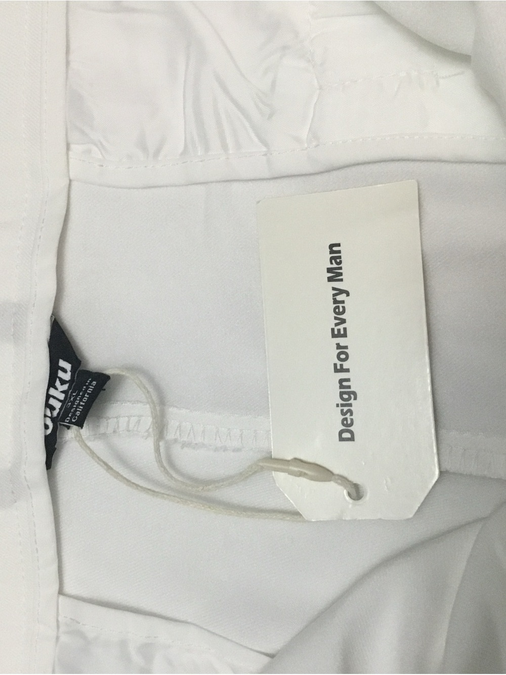 Men's White Classic Dress Pants - Picture 12 of 15